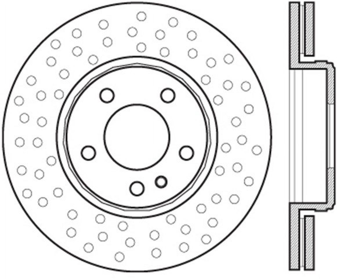 Centric Parts Disc Brake Rotor P/N:125.35102 Fits select: 2007-2013 MERCEDES-BENZ S, 2008-2014 MERCEDES-BENZ CL