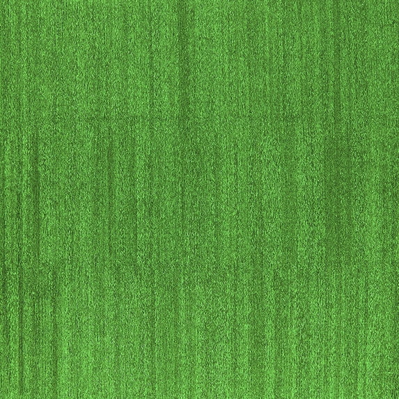 Ahgly Company Indoor Square Oriental Green Industrial Area Rugs, 7' Square