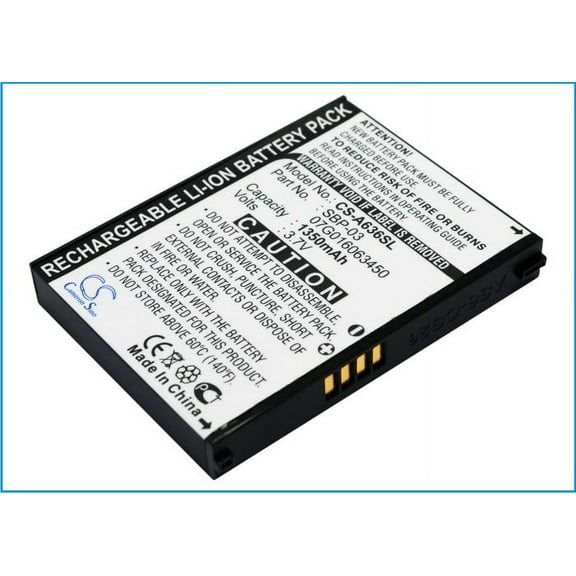 Replacement Battery for Asus Mypal A630,Mypal A632,Mypal A632N,Mypal A635,Mypal A636,Mypal A636N,Mypal A639,PN:SBP-03,1350mAh