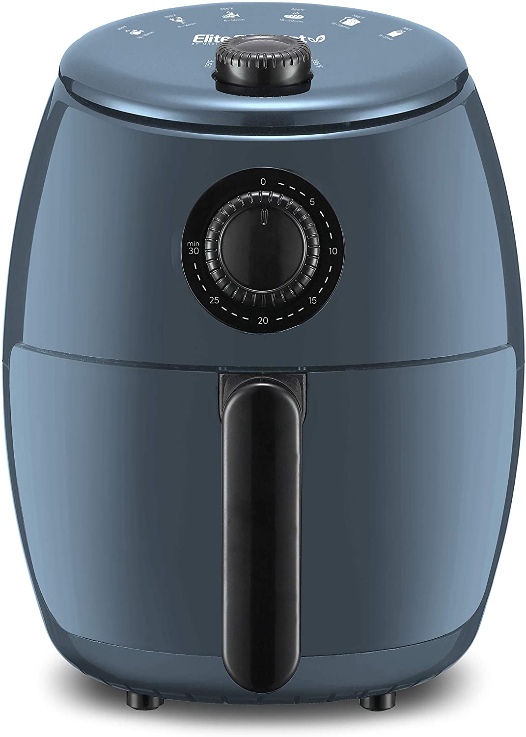 Elite Gourmet 2.1qt Hot Air Fryer with Adjustable Timer and Temperature