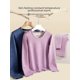 thumbnail image 4 of Ropa interior térmica de seda de lana para hombre, traje calefactor de terciopelo para otoño e invierno, pijamas con forro polar grueso para hombre, ropa de otoño, pantalones largos, 4 of 4
