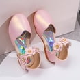 thumbnail image 5 of B91xZ Chaussures de Robe pour Filles Mode Ballerines avec Nœud, Rose 11, 5 of 5