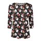 thumbnail image 4 of Tops Navideños Para Mujer Blusas Moda Impreso Camiseta Suelta 3 4 Mangas Cuello Redondo Casual Odeerbi ODB191551, 4 of 4
