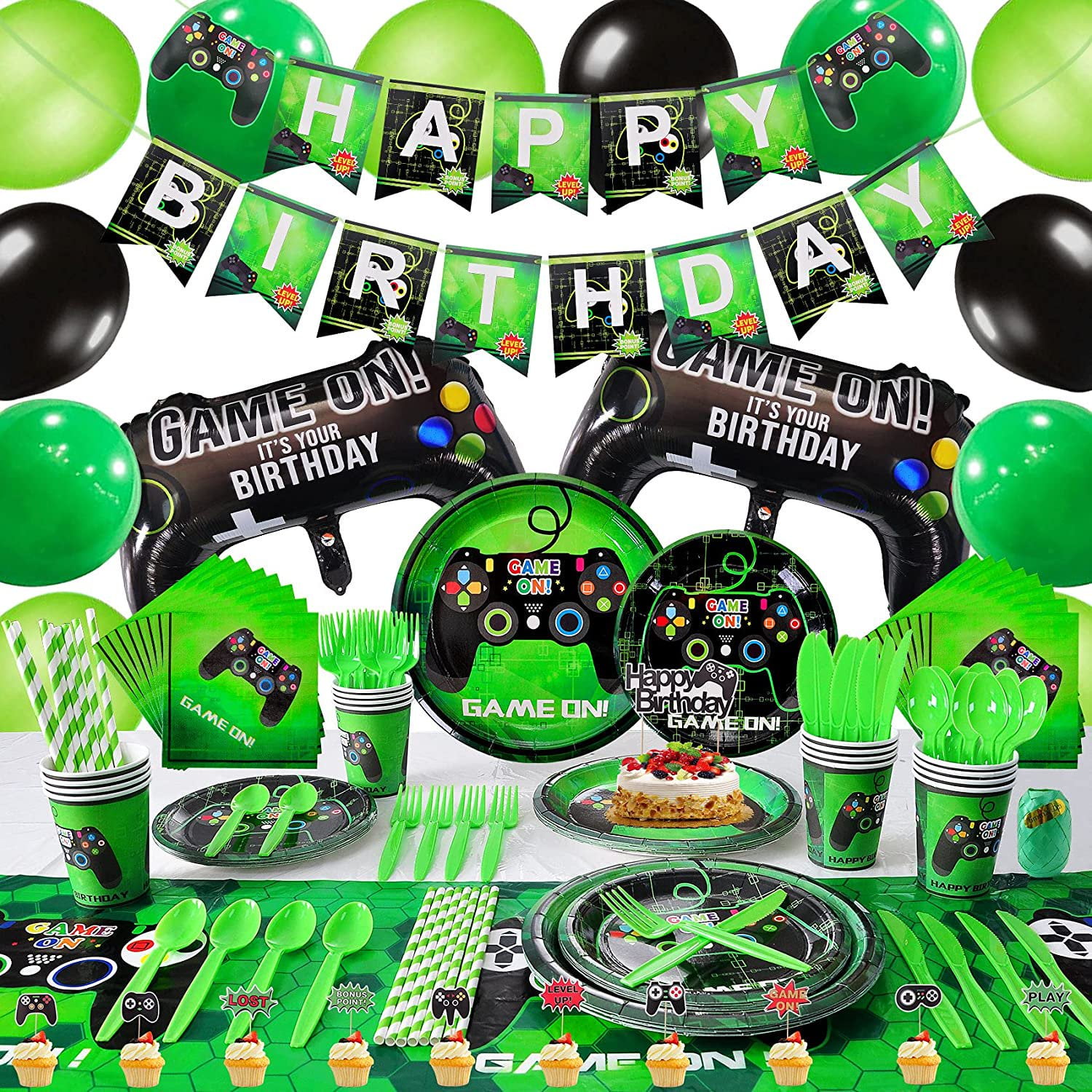 Birthday Party Supplies Video Game Party Supplies, Happy Birthday