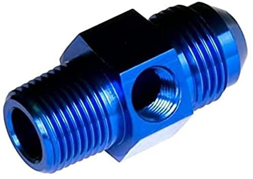 Red Horse Performance 9194-06-06-1 RHP9194-06-06-1 -06 MALE AN/JIC TO -06 (3/8") NPT MALE WITH 1/8" NPT HEX - BLUE