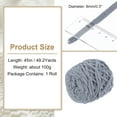 thumbnail image 2 of Hilo Chenille Grueso Uxcell, Hilo Plush Bulky Thick Fluffy para Crochet, Hilo de Terciopelo Suave para Mantitas, Tejido a Mano de Suéter en Gris, 2 of 6