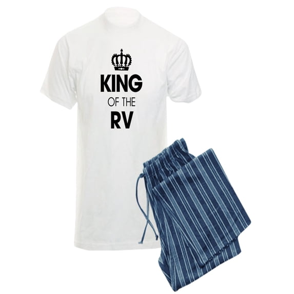 CafePress - King Of The RV - Men's Light Pajamas