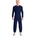 thumbnail image 1 of CHICTRY Combinaison Adaptative pour Hommes Manches Longues Poignets Élastiques Combinaison Anti-Rayures Col Rond Justaucorps d'Infirmière Bleu Foncé TG, 1 of 5