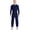 Dark Blue, variant on Men's Anti-strip Adaptive Jumpsuit One Piece Crew Neck Long Sleeve Rompers Nursing Jumpsuit Black S
