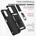 thumbnail image 4 of for Galaxy A03S Case,Samsung A03S Case,[Military Grade] 16ft.Drop Tested Cover with Magnetic Kickstand Protective Case for Samsung Galaxy A03S, TC-Black, 4 of 9