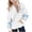 White, variant on Posijego Girls Cute Hoodies Bow Print Valentine's Day Pullover Hooded Sweatshirts Long Sleeve Tops with Pocket