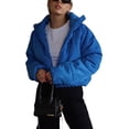thumbnail image 3 of Women's Crop Short Jacket Cropped Puffer Jackets for Women Warm Winter Lightweight Coat, 3 of 6