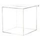 thumbnail image 1 of Caja de ahorro de dinero de acrílico transparente para ahorro de efectivo, banco para adultos que no se puede abrir para dinero real, banco de monedas, tarro de cambio transparente, 12*12CM, 1 of 5