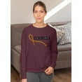 thumbnail image 2 of Exclusive W Chain Pattern Sweatshirt Women -Image by Shutterstock, Female 4X-Large, 2 of 4