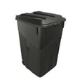 Hyper Tough 45 Gallon Wheeled Heavy Duty Plastic Garbage Can, Attached