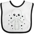 thumbnail image 3 of Inktastic Happy Halloween Spooky Skeleton and Stars Boys or Girls Baby Bib, 3 of 4