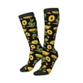 thumbnail image 2 of Bingfone Compression Socks For Women And Men Long Socks For Running Athletic Cycling Nurse-Bees And Sunflowers, 2 of 9