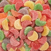 Fruit Slices Jelly Candy, Sugar-Dusted, Unwrapped, Assorted Flavors, Bulk Pack 2 Pounds