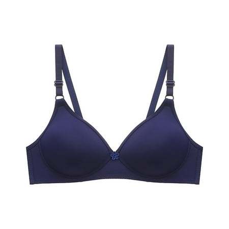 Fesfesfes Bras for Women Wireless Women Bra Soild Wire Free Underwear One-Piece Bra Everyday Bras Small Cup Underwear
