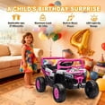 thumbnail image 3 of ThunderBolt 12V 2 Seater Kids Ride On Car, 2.4G Remote Control Electric UTV with Swing & Slow Start, LED Lights & Music Player, Anti-Slip Wheels, Dual Motors, Long-Lasting Battery for Boys Girls, 3 of 21
