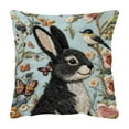 thumbnail image 2 of Short Lint Pillow Cover 18 Inch, Usavan Cute Embroidery Decorative Throw Pillowcase, Three Dimensional Effect Soft Comfortable Pillow Cover for Sofa Bedroom Living Room Home Decor, 2 of 6