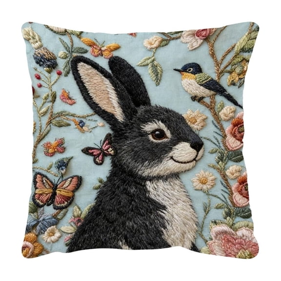 Fasiaou Decorative Throw Pillow Covers, Animal Square Pillowcase for Living Room, Bed Decor, Patio, Car, Country Sofa Cushion Cases,B