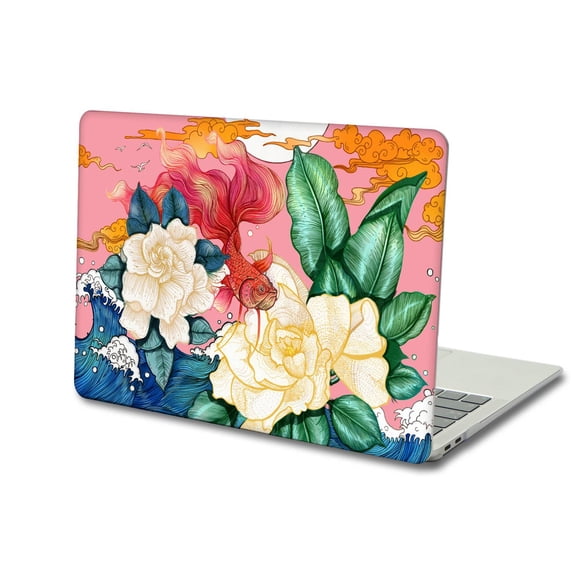 KSK KAISHEK Hard Shell Case Cover Compatible with MacBook Pro 13" with Touch Bar Model: A1706&A1708&A1989&A2159&A2251&A2289&A2338 M1 (Flower 147)