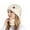 White, variant on Winter Solid Color Woolen Hat Thickened Warmth Ear Protection And Cold Protection Knitted Hat Neck Set Of Two