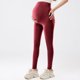 thumbnail image 4 of Amzcrzy 2PC Leggings premamá color liso por encima de la barriga clásicos largo completo cómodos suaves yoga ejercicio informal S-XL Negro, 4 of 6