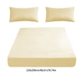 thumbnail image 3 of Sábana ajustable tamaño completo 78x86 con fundas de almohada, colchón antideslizante de bolsillo profundo, sábana suave de poliéster para niños, adultos y mascotas, 3 of 6