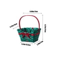 thumbnail image 3 of Deeceymbur Christmas Sweethearts Gift Basket Gift Box Candy Box Snowflake Crisp Christmas Packaging Box Biscuits Box for Festive Occasions Green, 3 of 6