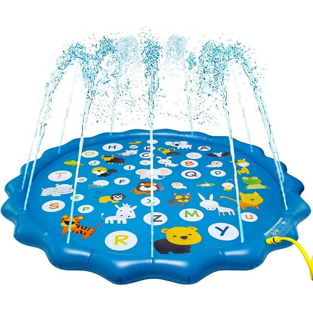Splash Pad Sprinkler for Kids 67 Inches Wading Pool Inflatable 