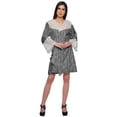 thumbnail image 3 of Moomaya Printed Cotton Venice Lace Bridesmaid Robe Short Robes For Women, 3 of 6