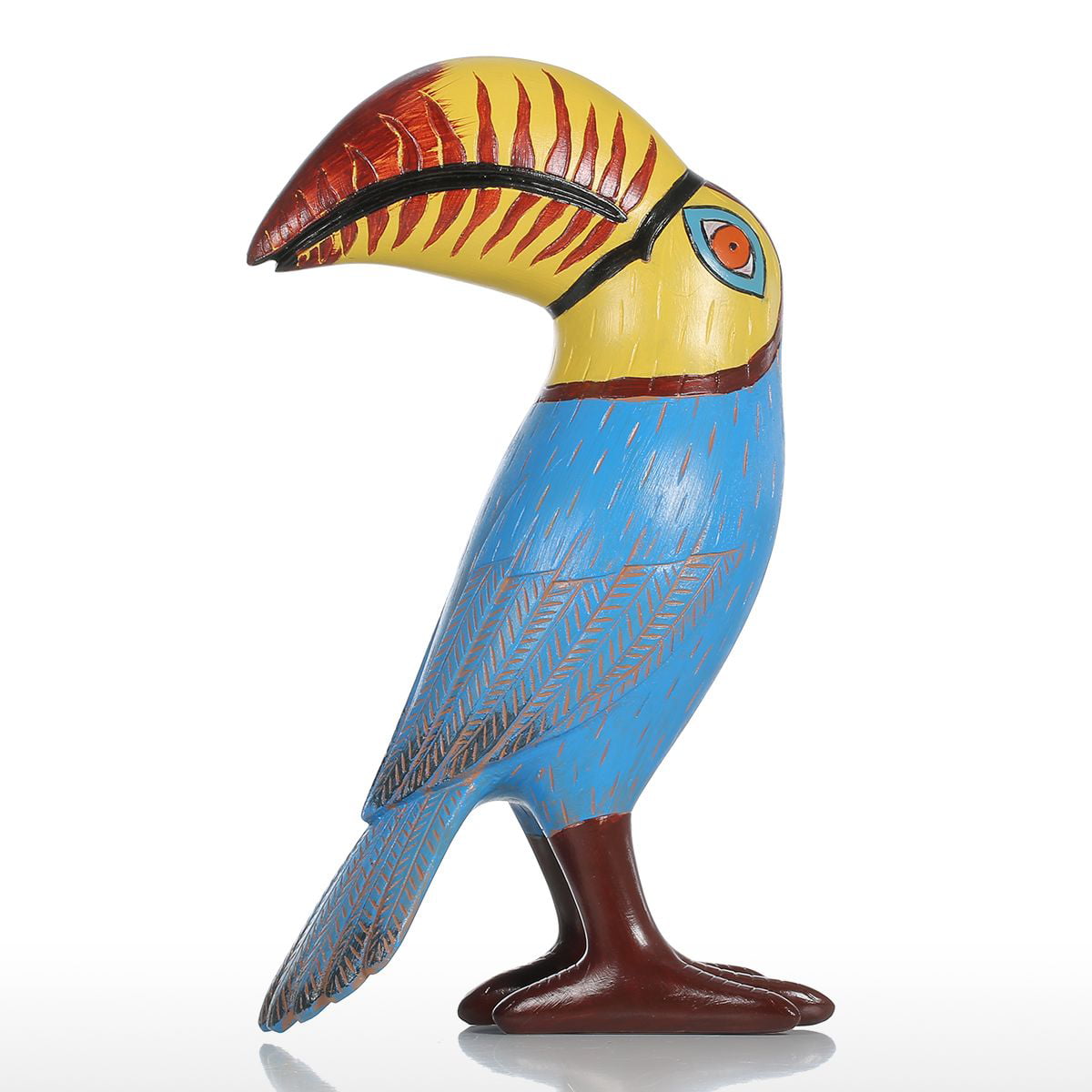 Vivid Lifelike Toucan Tropical Bird Model Replica Figurine Home Decoration Toys 