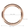 thumbnail image 2 of YSTINNG 50Pcs Metal Rings 15x3mm Iron Material Sturdy Durable Multifunctional Exquisite O Rings Metal B311-963, 2 of 5