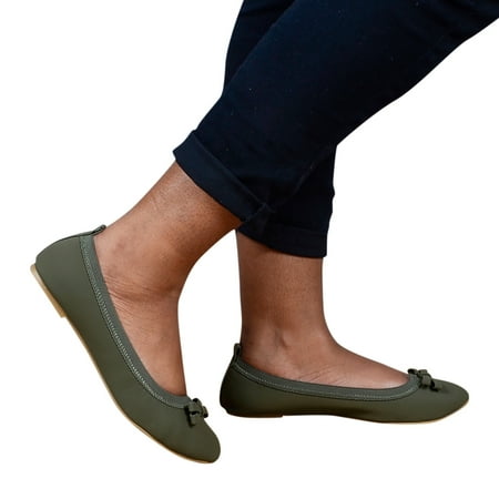 

Aayomet Womens Pumps Heels Wide Women s Lazy Singles Shoes Pointed Work Ladies Causal Shoes Flat Shoes Women s Pumps Green 8