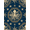 Navy Blue, Pattern 6, variant on ODIKA 8'x10' Washable Area Rug Nautical Vintage Creature Motif Coral Retro Wave Circle Octopus Refined for Dining Room, Large Office, Lounge, Non-Slip Chair-Friendly Mat