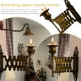 thumbnail image 4 of Extending Taper Candle Holder - Vintage Wall-Mounted Candle Holder, Aged Brass Candle Display Metal Candlestick Accordion Sconces, Antique Wall-Mounted Sconce for Living Room, Bedroom S7J7, 4 of 8