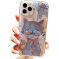 thumbnail image 7 of Kawaii Cute 3D Diamond Beautiful Animal Cat Elephant Phone Case Compatible with iPhone Case (Elephant,iPhone 12 Pro), 7 of 7
