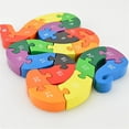 thumbnail image 2 of 26pcs Alphabet Wooden Puzzle Jigsaw Kids Number Block Preschool Snake Toy, 2 of 5