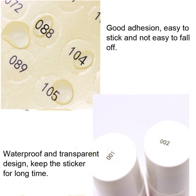 Etiqueta Autoadhesiva Impermeable ANGGREK Papel 10 Hojas 001-160 161-320