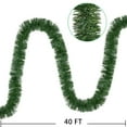 thumbnail image 5 of Gomaty Pine Christmas Garland,40 Foot Artificial Pine Garland Holiday Decor for Outdoor or Indoor Home Garden Artificial Green Greenery Garland, or Fireplaces Holiday Party Decorations, 5 of 7