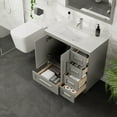 thumbnail image 6 of Eviva Loon 30"W x 22"D Gray Bathroom Vanity with White Carrara Quartz Vanity Top and Rectangular Undermount Sink, 6 of 8