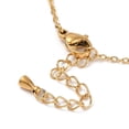 thumbnail image 3 of 2pc Glass Star Link Chain Bracelet Ion Plating(IP) Golden 304 Stainless Steel Bracelets Colorful 6-3/8 inch(16.2cm), 3 of 3