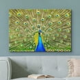 thumbnail image 2 of wall26 Canvas Print Wall Art Vibrant Neon Peacock Bird Feather Portrait Nature Animals Photography Realism Rustic Scenic Landscape Wilderness Zen Colorful for Living Room, Bedroom, Office - 12"x, 2 of 5