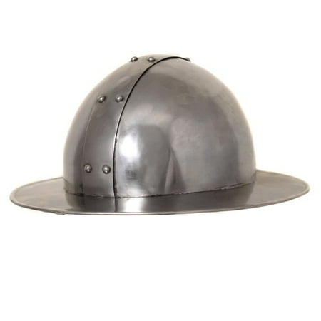 - EC World Imports Antique Replica Medieval Infantry Steel Kettle Hat Helmet