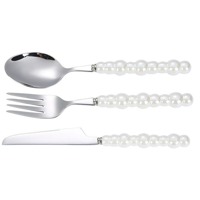 Couverts de table avec poignées en céramique et perles pour la maison, le restaurant et l'hôtel