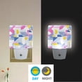 thumbnail image 2 of Yayeee LED Night Light for The Home Plug in With Light Sensors 2 Pack, Retro Simple Shapes, 2 of 6