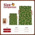 thumbnail image 3 of Naloa Big Colorful Avocados Drawstring Christmas Bags, 3D Xmas Gift Bags, Christmas Wrapping Bags, Xmas Goodie Bags, Treat Pouch Bags, Party Favor Bags-Small, 3 of 9