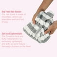 thumbnail image 4 of Coral Fleece Hair Drying Towel Dry Cap Adult Hair Drying Towel Lightweight Strong Absorbent Gray White, 4 of 7